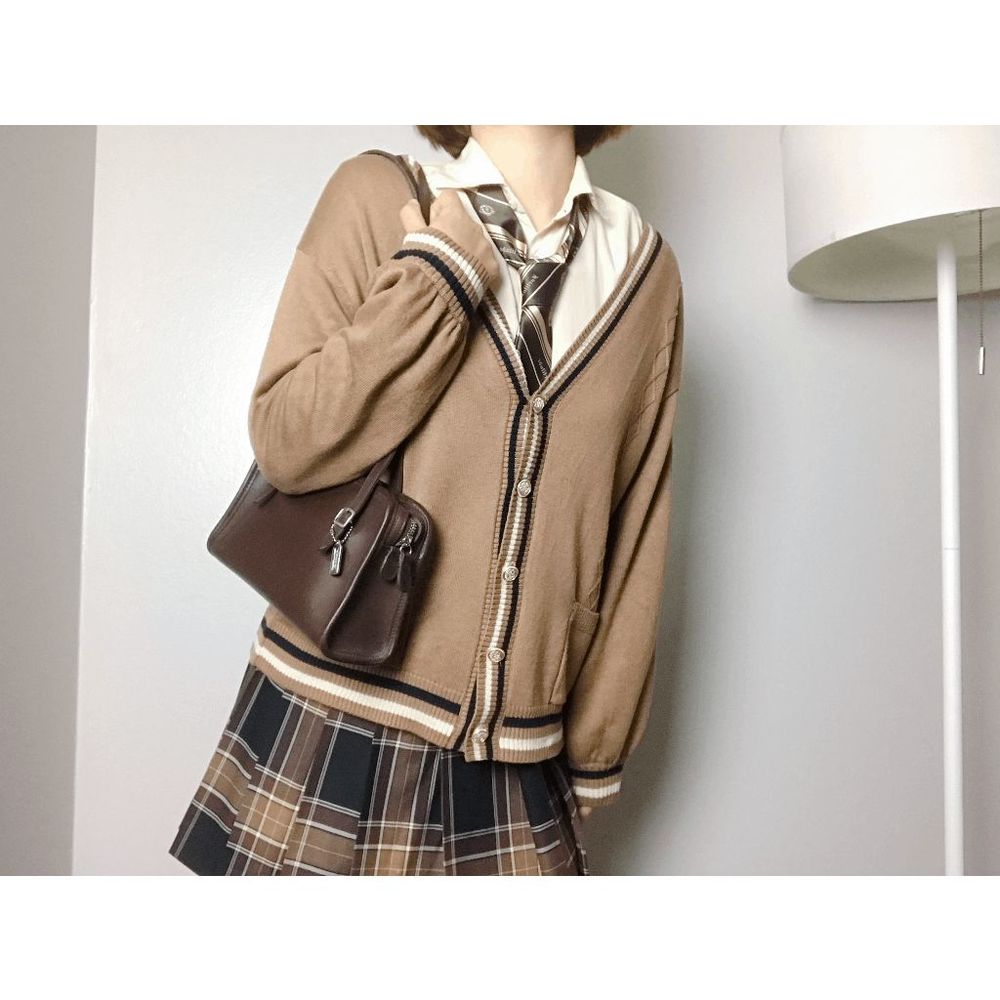 Coach Vintage  Brown Swing Zip Shoulder bag Retro purse 9051 - Picture 2 of 9